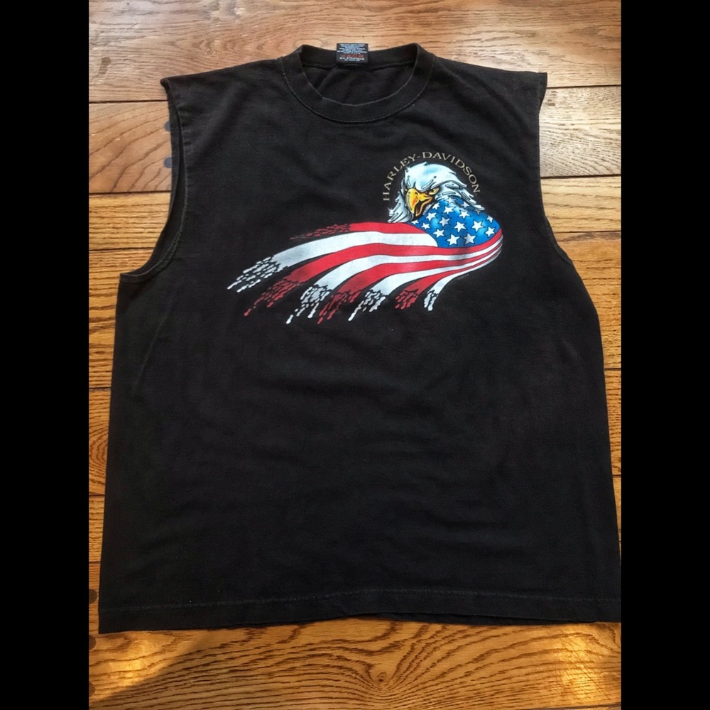 1997 Harley Davidson Sleeveless T-Shirt